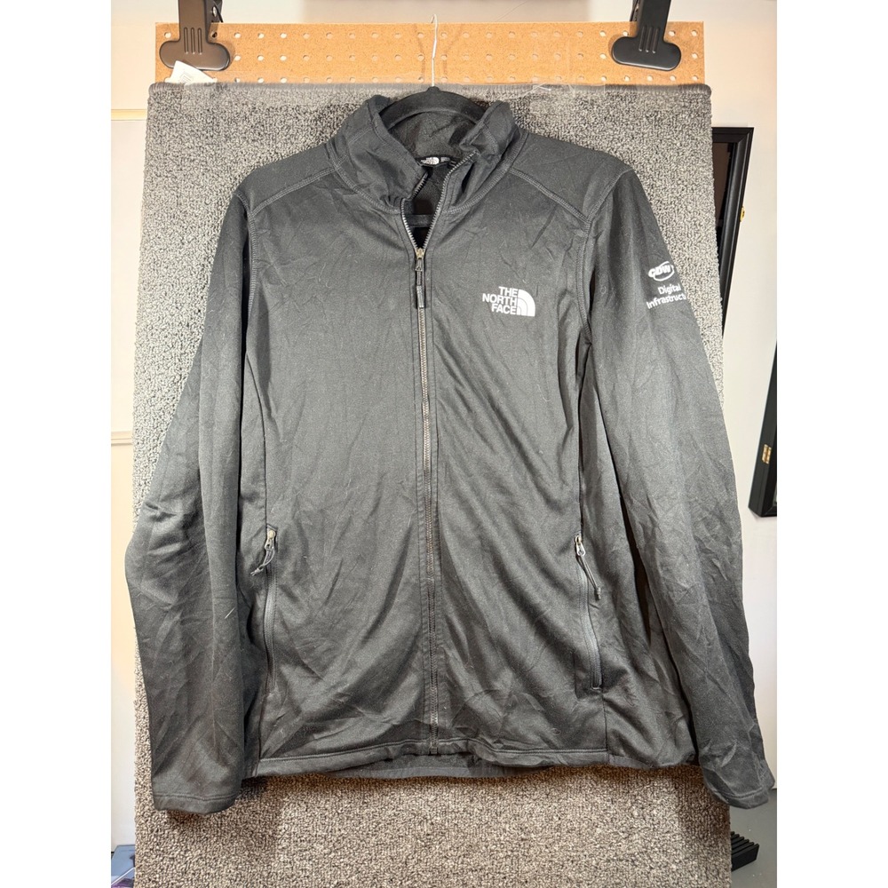 The North Face Full Zip Jacket Womens L Black CDW Logo Fleece Lined